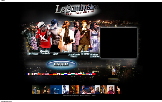Site web : lesamabashow.com - Création lobo-graphik.com