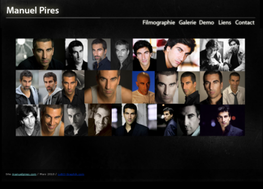 Le site web de Manuel Pires Photo - http://www.lobo-graphik.com - site d'acteur - site web