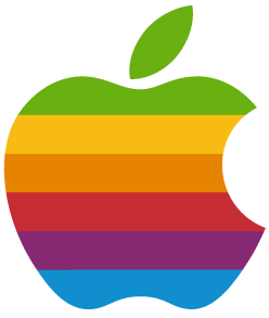 Le logo d'Apple en Couleur