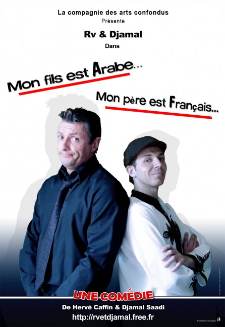 Affiche & flyer : Mon Fils est Arabe .. Mon Pere est Français - https://www.lobo-graphik.com