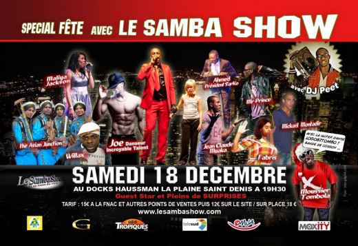 Flyer - Samba show du 18 decembre 2010 - https://www.lobo-graphik.com