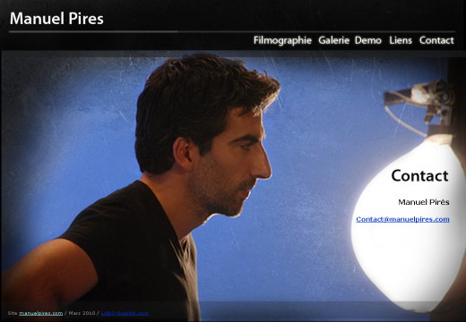 Le site web de Manuel Pires - https://www.lobo-graphik.com - site d'acteur - site web