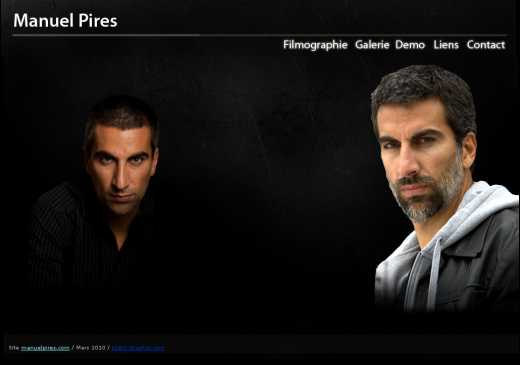 Le site web de Manuel Pires - https://www.lobo-graphik.com - site d'acteur - site web