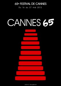 Affiche du festival de cannes 2012 - cannes65 - création vu par https://www.lobo-graphik.com