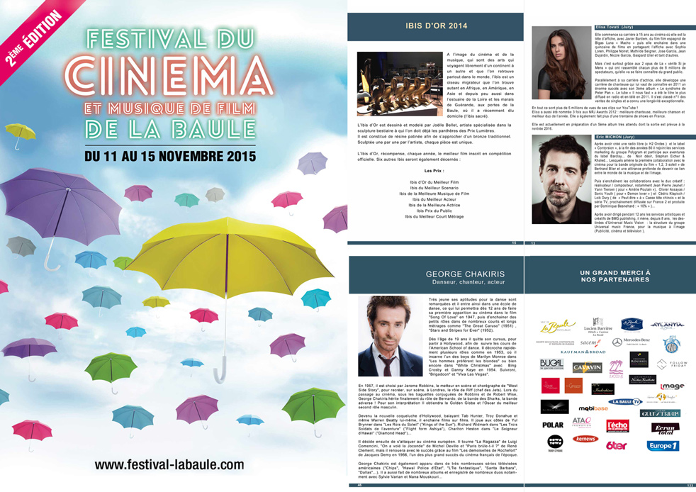 Festival du Cinéma Musique de Film - La Baule 2015 - Graphisme