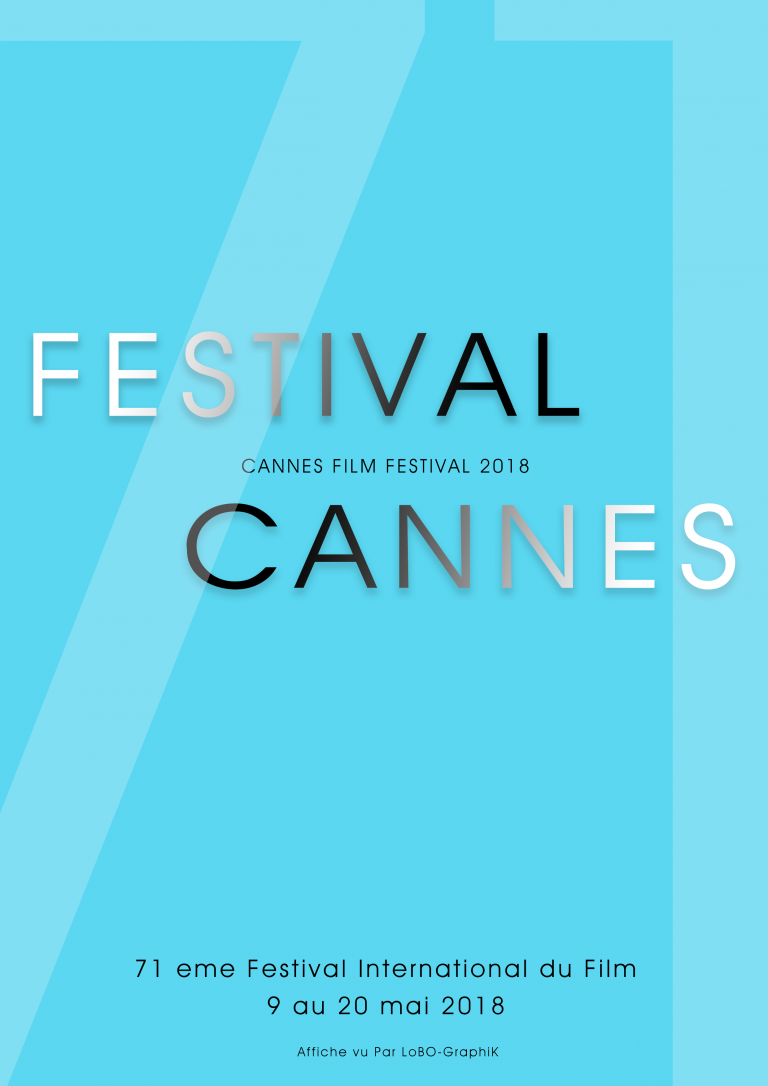 Les affiches du Festival de CANNES 2018 - vu par LoBO-GraphiK