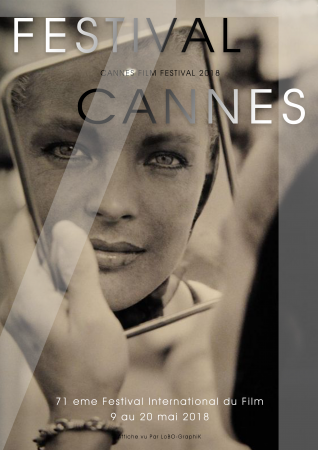 Affiche du Festival de Cannes 2018 vu par Lobo-graphik.com