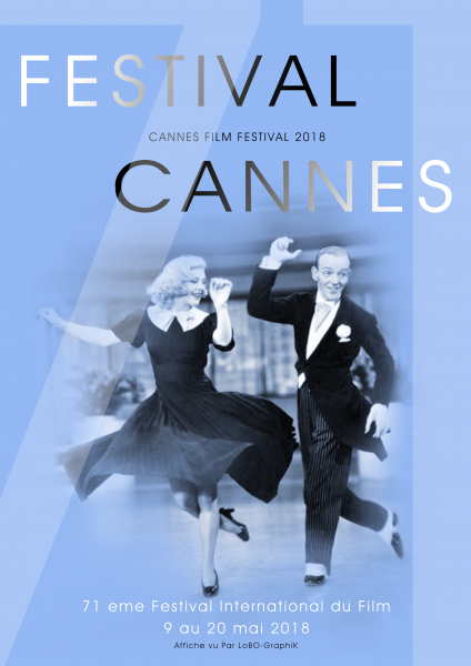 Affiche du Festival de Cannes 2018 vu par Lobo-graphik.com