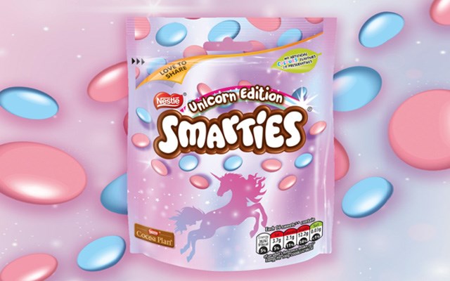 Des Smarties licorne