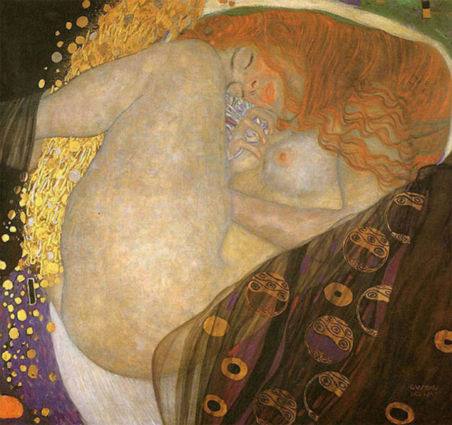 les oeuvres de Klimt en photo avec l'artiste Inge Prader