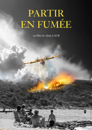 AFFICHE de FILM : Partie en Fumée  - création LOBOGRAPHIK